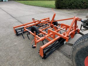 Orange & Black Tractor Mounted Type 3 ArenaMate Grader